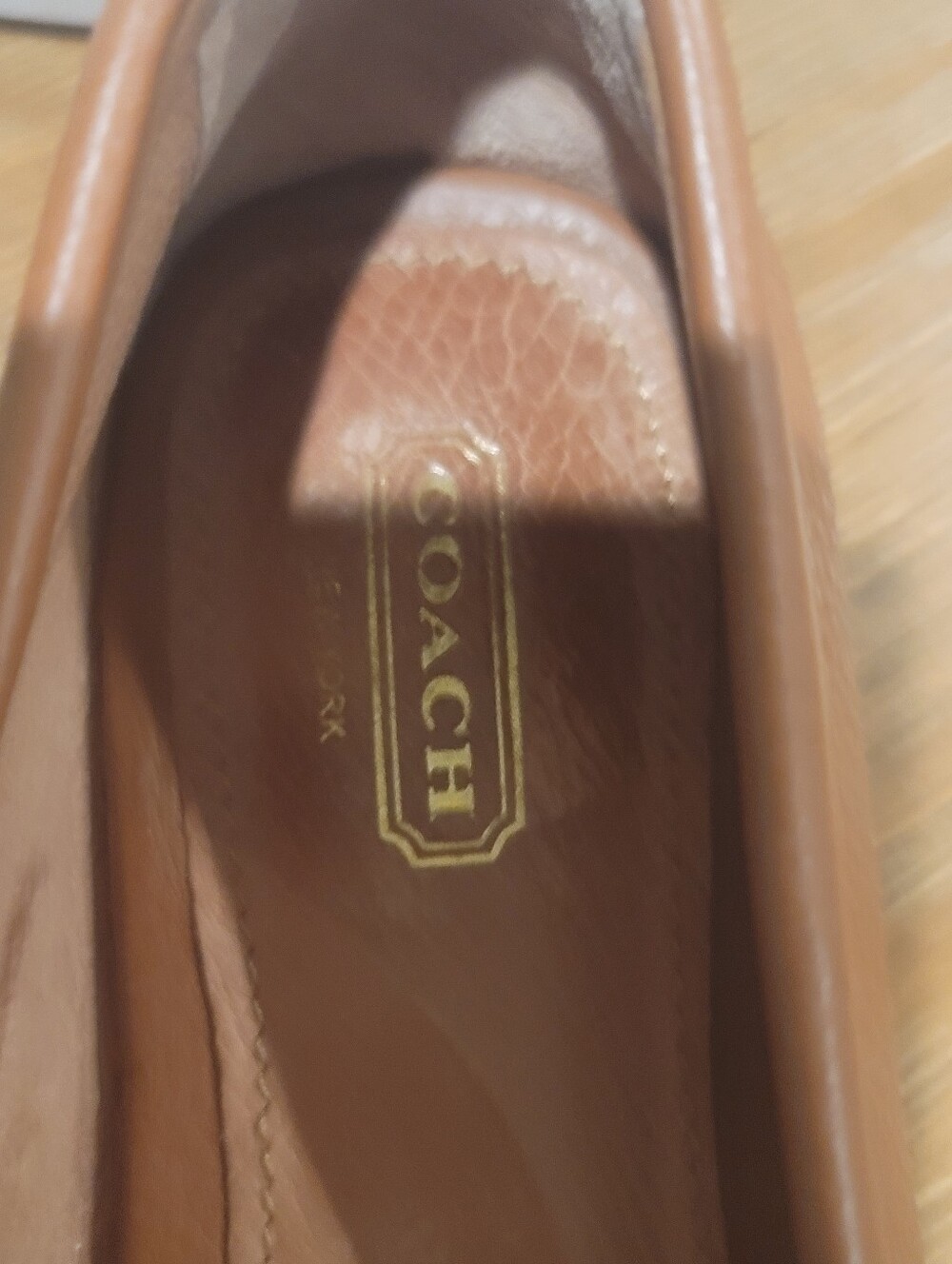 Coach Brown Leather Tassel Loafers 9B - Picture 4 of 11